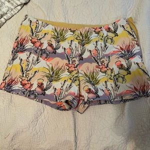 Zip on side shorts